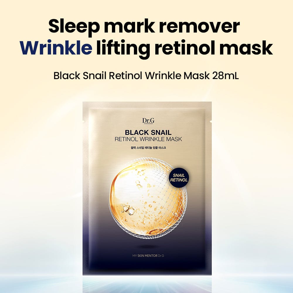 Dr.G Global 🎁 DR.G BLACK SNAIL RETINOL WRINKLE MASK (5P) (100% off)