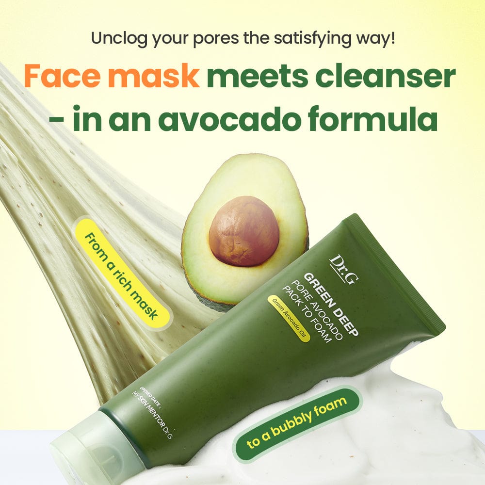 Dr.G Global DR.G GREEN DEEP PORE AVOCADO PACK TO FOAM
