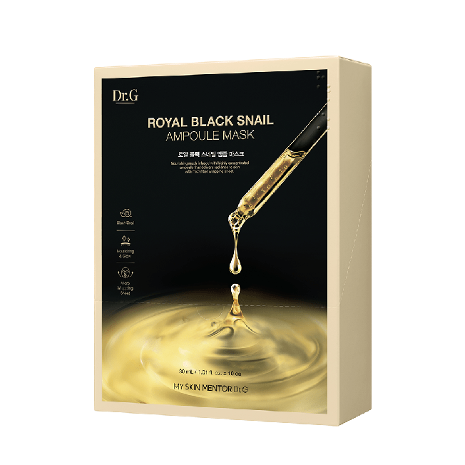 Dr.G Global 🎁 DR.G ROYAL BLACK SNAIL AMPOULE MASK (10P) (100% off)