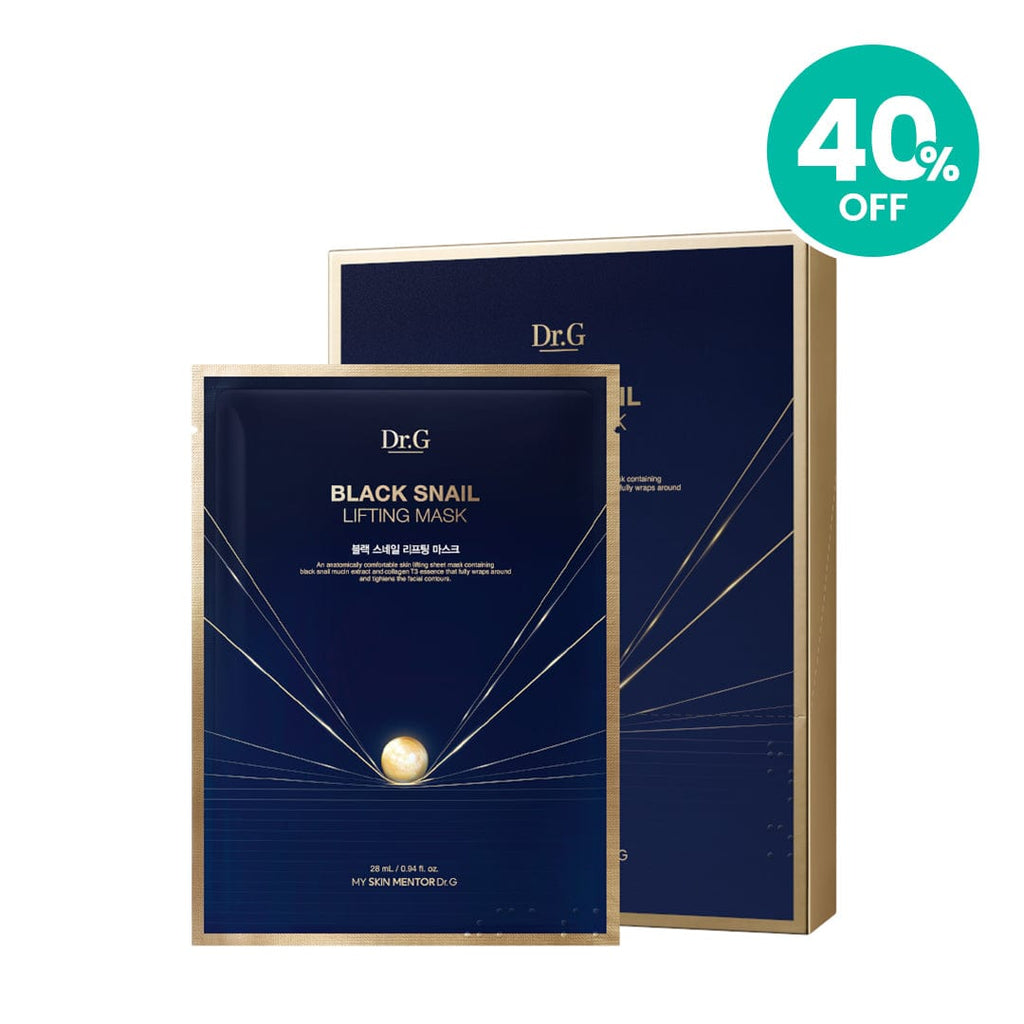 Dr.G Global Face Masks/Pads DR.G BLACK SNAIL LIFTING MASK 10P/BOX