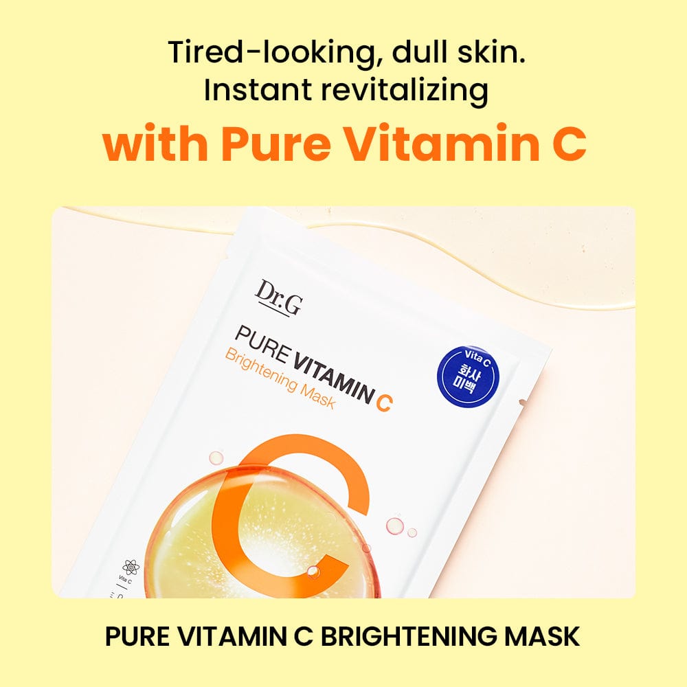 Dr.G Global Face Masks/Pads DR.G PURE VITAMINC BRIGHTENING MASK SET 5ea/Box