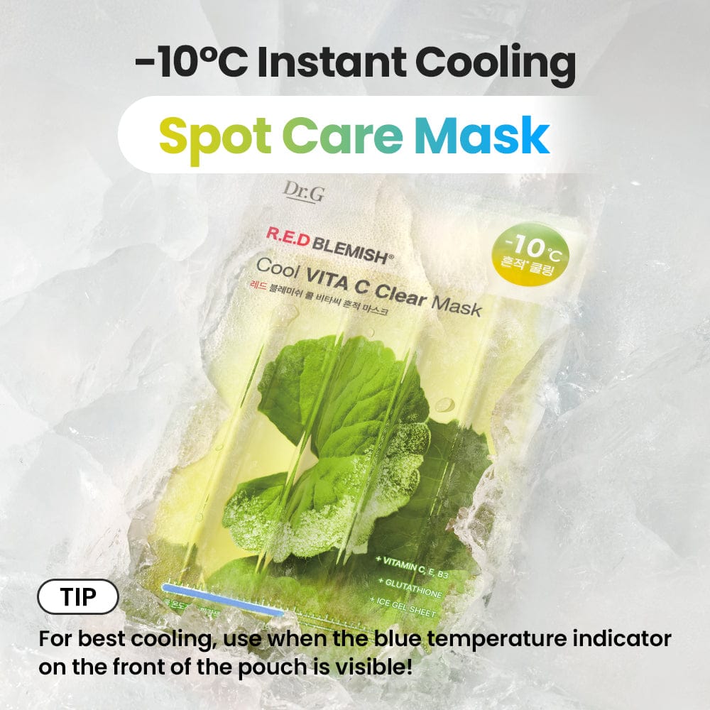 Dr.G Global Face Masks/Pads DR.G R.E.D BLEMISH COOL SOOTHING VITA C CLEAR MASK