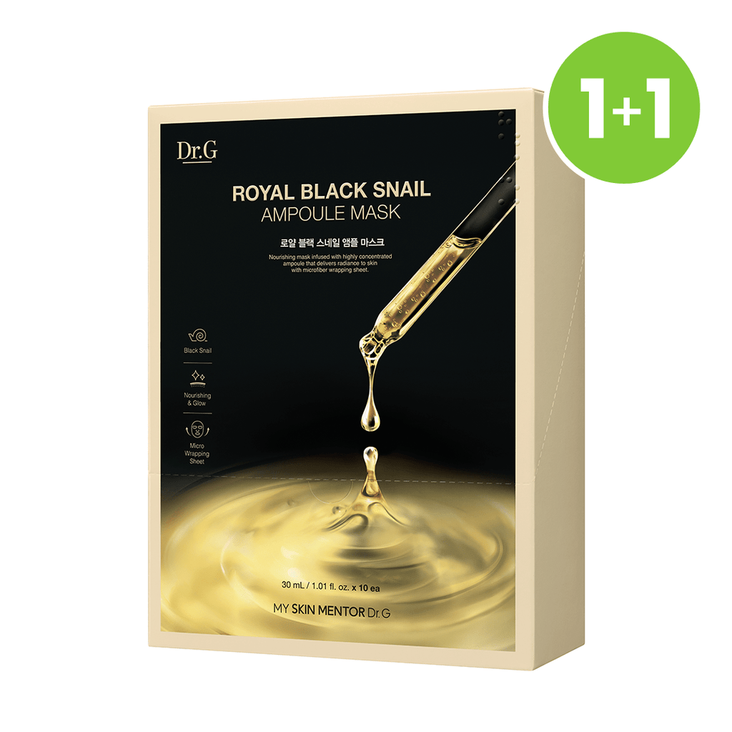 Dr.G Global Face Masks/Pads DR.G ROYAL BLACK SNAIL AMPOULE MASK (1BOX-10P)