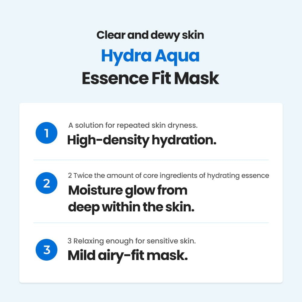 Dr.G Global mask DR.G HYDRA AQUA ESSENCE FIT MASK (1box-10p)