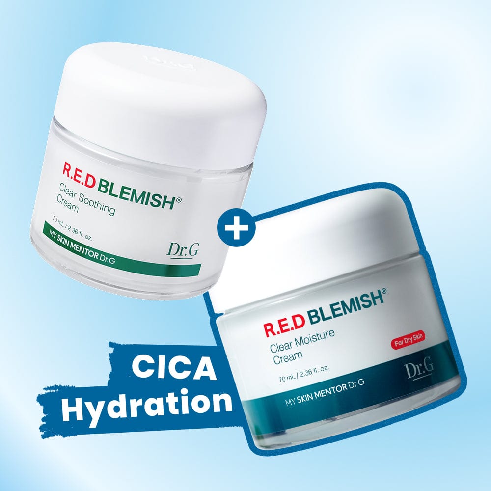 Dr.G Global Moisturizers/Creams [AQUA CICA] MOISTURE DR.G R.E.D BLEMISH CREAM DUO