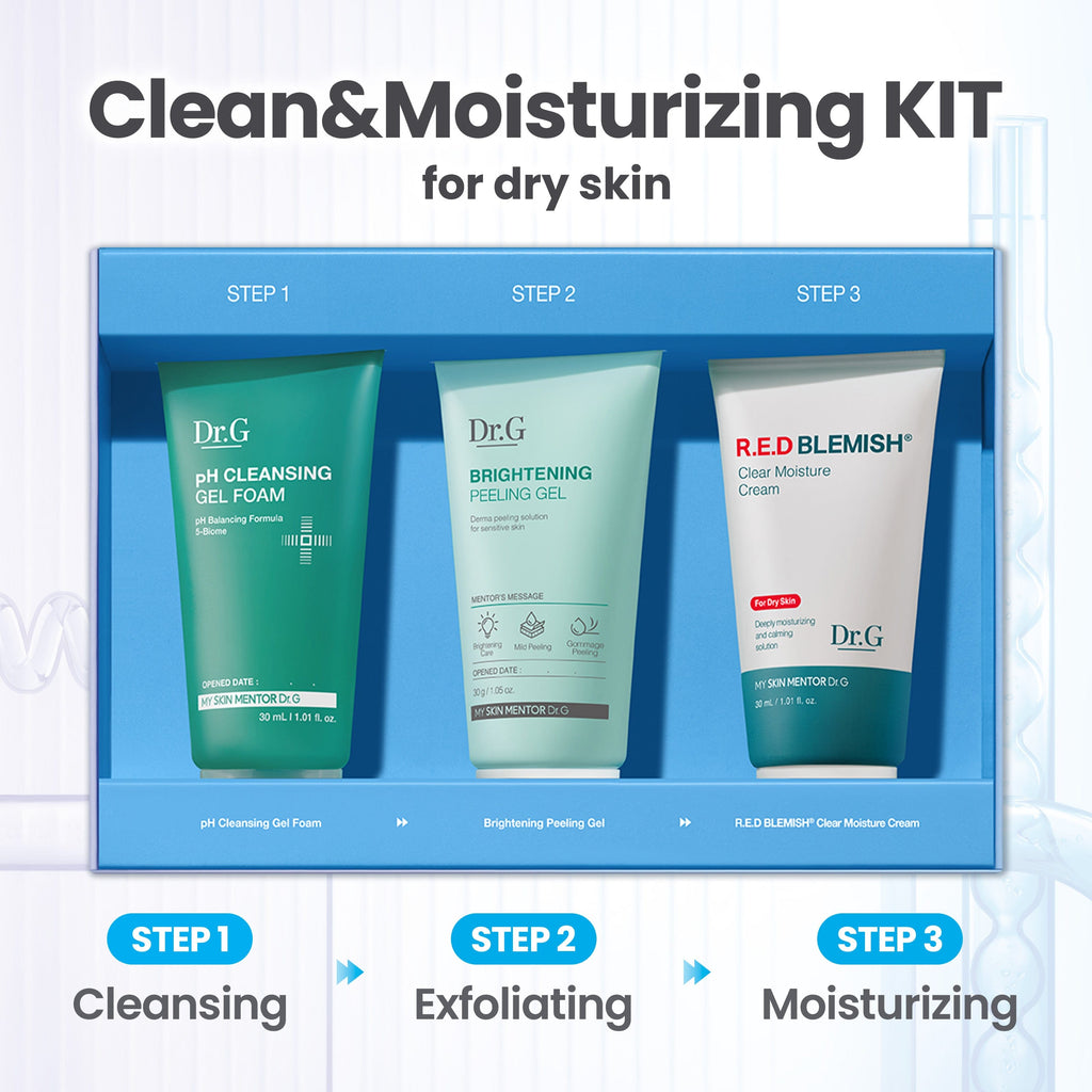 Dr.G Global Moisturizers/Creams DR.G R.E.D BLEMISH CLEAN AND CREAM TRIAL KIT