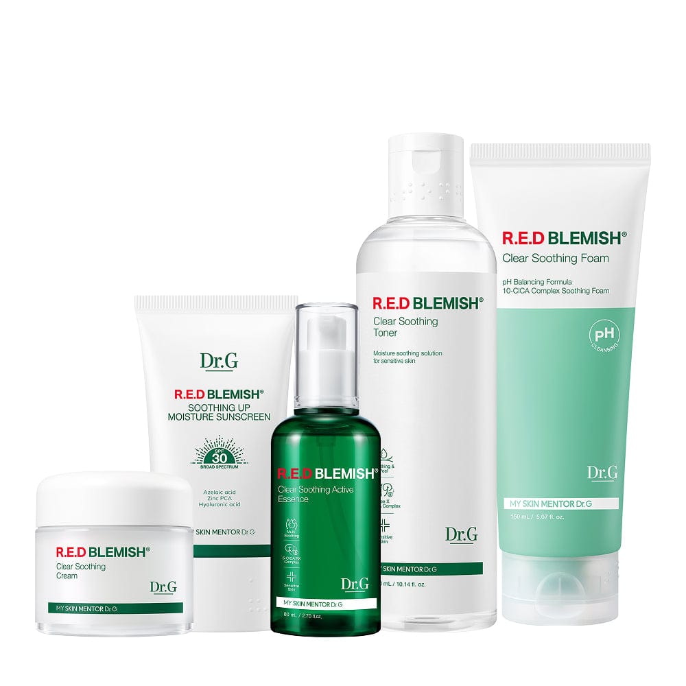 Dr.G Global Moisturizers/Creams Dr.G Red Blemish Cica Essential 6 Set