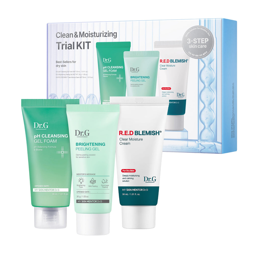 Dr.G Global Moisturizers/Creams MOISTURE DR.G R.E.D BLEMISH CLEAN AND CREAM TRIAL KIT