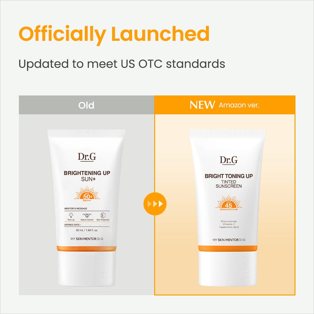 Dr.G Global Sun Protection [‍NEW] DR.G BRIGHT TONING UP TINTED SUNSCREEN (50ML / OTC)