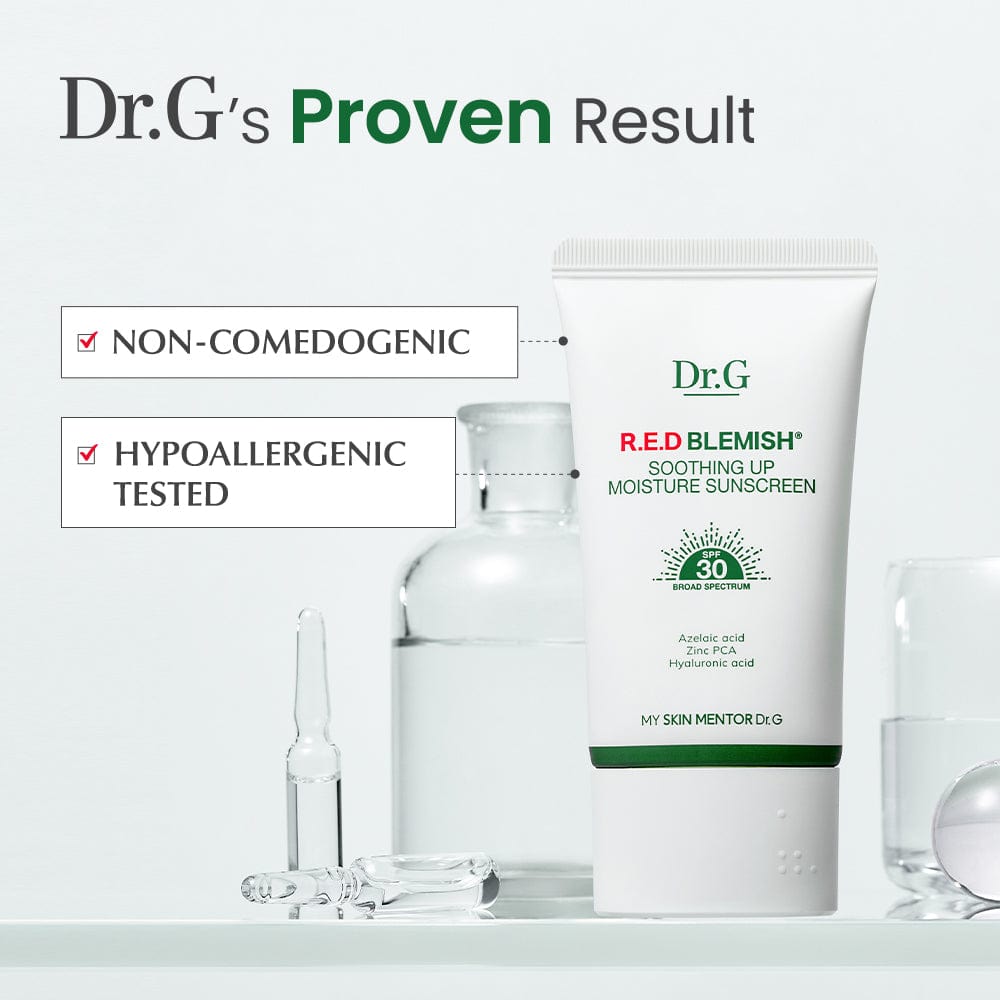 Dr.G Global Sun Protection [?NEW] DR.G R.E.D BLEMISH SOOTHING UP MOISTURE SUNSCREEN (50ML / OTC)
