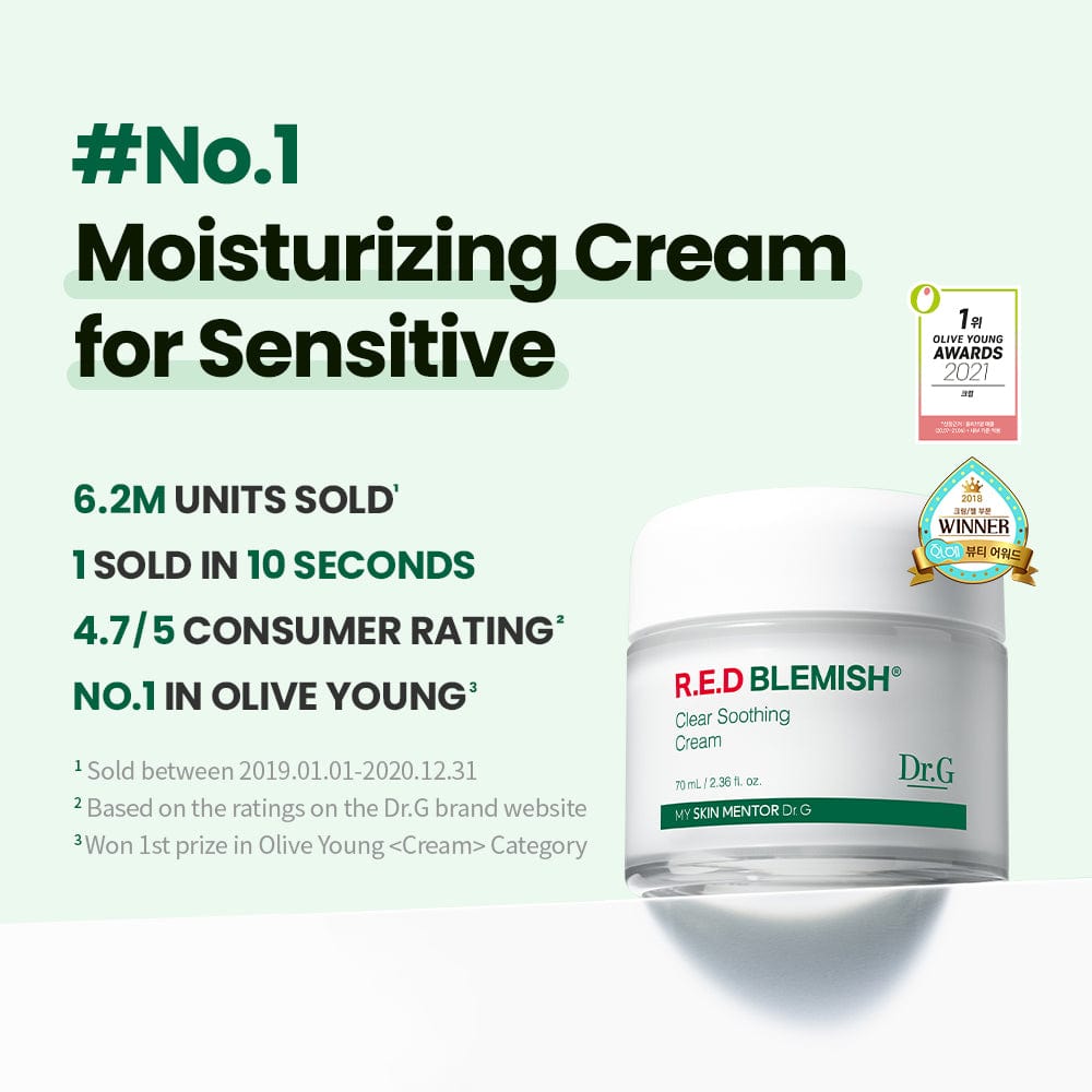 Dr.G Moisturizers/Creams Red Blemish Clear Soothing Cream Duo